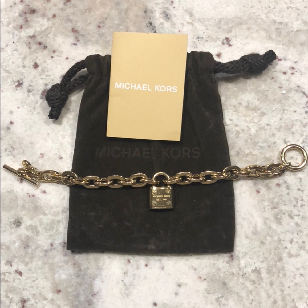 Gold Michael Kors Chain Bracelet